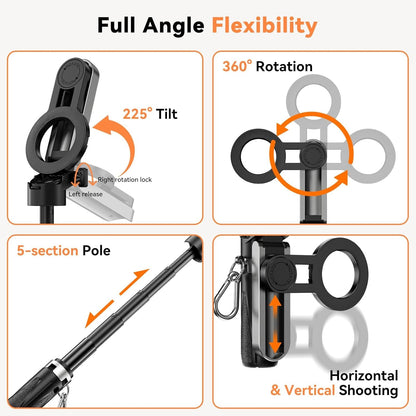 TechBuddy™ Mini 4-in-1 Magnetic Selfie Tripod